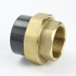 &frac12; Composite Union Plain / BSP Threaded Female Brass P850212B