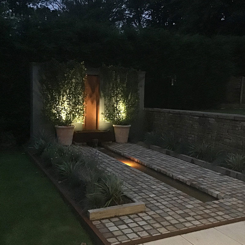 Koi Pond Lighting Reflections Koi Pond & Water Features